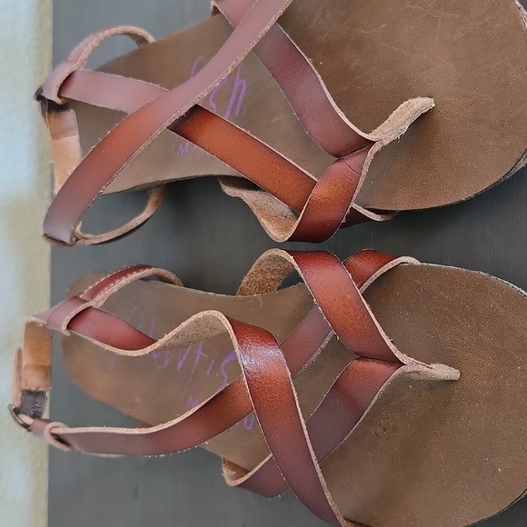 Blowfish Malibu Leather Sandals Size 9 - Picture 5 of 8